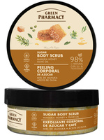 GREEN PHARMACY Peeling cukrowy do ciała Miód manuka i Oliwa z oliwek 200 ml