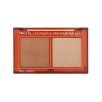 PASTEL Bronzer & Highlighter Set Zestaw do konturowania twarzy nr 01 - Sun Kissed 1szt