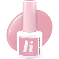 HI HYBRID Lakier hybrydowy Choco & Latte #222 Delicate Pink 5ml