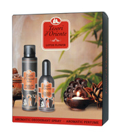 TESORI d`Oriente Zestaw prezentowy Lotus Flower (Woda perfumowana 100 ml+ Dezodorant w sprayu 150 ml) 1 op. - 2 szt.