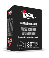IDEAL Farba do tkanin czarny 350g