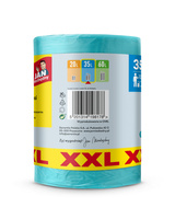 JAN NIEZBĘDNY Worki na śmieci HD z uszami 35 L - zapach owoców tropikalnych 100 sztuk (XXL)