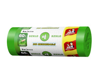 Sarantis Jan Niezbędny Worki do segregacji śmieci zielone - szkło 60L 1op.-16szt