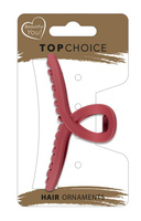 TOP CHOICE Klamra do włosów - kokarda matowa 1 szt. - mix kolorów