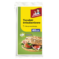 JAN NIEZBĘDNY Torebki śniadaniowe papierowe z folią 1op.-40szt