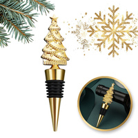 ECARLA ŚW Korek do wina Złota Choinka AB06