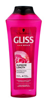 Schwarzkopf Gliss Kur Supreme Length Szampon do włosów oczyszczający 400ml