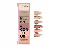 LAMEL Basic Paletka do konturowania twarzy Blush&Contour 16g