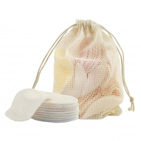 ECARLA Wielorazowe płatki bambusowe do demakijażu 6 szt AK01