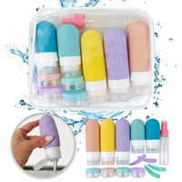 ECARLA Zestaw silikonowych pojemniczków - buteleczek, słoiczków podróżnych 14w1 KS143