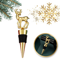 ECARLA ŚW Korek do wina Złoty Renifer AB04