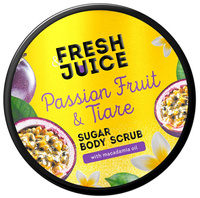 FRESH JUICE Cukrowy peeling do ciała Marakuja i Tiare 200 ml