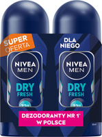 NIVEA Men Antyperspirant w kulce Dry Fresh DUO 2x50 ml
