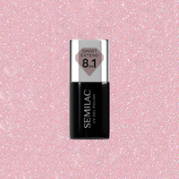 SEMILAC Smart Extend Lakier hybrydowy Glitter Dirty Nude Rose nr. 805 7 ml