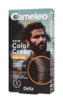 DELIA COSMETICS Cameleo Men Krem koloryzujący do włosów, brody i wąsów 3.0 Dark Brown
