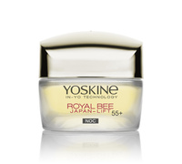 YOSKINE Royal Bee Japan-Lift 55+ Krem przeciwzmarszczkowy z peptydami na noc 50 ml