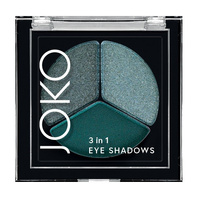 Joko Eye Shadows cienie do powiek 3in1 - 02 Emerald Green