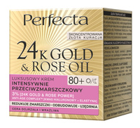 PERFECTA 24K Gold & Rose Oil 80+ Luksusowy krem intensywnie przeciwzmarszczkowy na dzień i na noc 50 ml