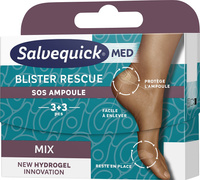 Salvequick Med Blister Rescue Plastry na pęcherze 360 Protective Care - mix 1op.-6szt(3+3)