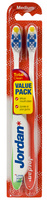 Jordan Szczoteczka do zębów Total Clean średnia mix kolorów 1 op.- 2 sztuki