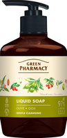 GREEN PHARMACY Mydło w płynie Oliwa + Jagody goji 460 ml