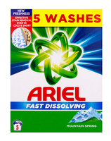 ARIEL Fast Dissolving Mountain Spring Proszek do prania tkanin białych (5 prań) 275 g