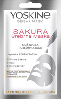 YOSKINE Geisha Mask Sakura Srebrna Maska na tkaninie odżywcza i ujędrniająca 20 ml