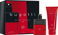 BUGATTI Zestaw prezentowy męski Performance Red (woda toaletowa 100 ml + żel pod prysznic 200 ml)