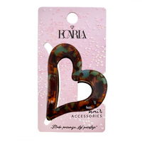 ECARLA Klamra do włosów metalowa - serce SP341ZIE