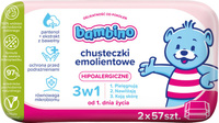 BAMBINO Chusteczki emolientowe 3w1 hipoalergiczne 2 x 57 szt