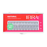 IBRA Kępki rzęs NATURALS 0.10-C-Mix 8,10,12mm 1op.