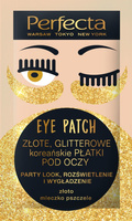 PERFECTA Eye Patch Złote Glitterowe Koreańskie Płatki pod oczy 1 op. - 2 szt.