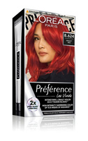LOREAL Preference Vivid Colors Farba do włosów 8.624 Bright Red