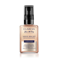 CLARESA Shine Bright&Body Liquid Highlighter Rozświetlacz w płynie do twarzy i ciała 50 ml