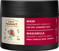 GREEN PHARMACY Maska do włosów suchych i zniszczonych Granat i Olej arganowy 300 ml