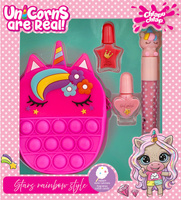 CHLAPU CHLAP Unicorns Zestaw dziecięcy z torebką, lakierami do paznokci i błyszczykiem do ust