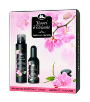 TESORI d`Oriente Zestaw prezentowy Imperial Orchid (Woda perfumowana 100 ml+ Dezodorant w sprayu 150 ml) 1 op. - 2 szt.
