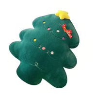 ECARLA Poduszka w kształcie choinki PDS13 - welurowa 45 cm