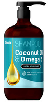 BIO NATURELL Szampon z olejem kokosowym i Omega 3 do każdego rodzaju włosów z pompką 946 ml