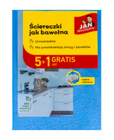 JAN NIEZBĘDNY Ściereczki uniwersalne jak bawełna 1 op. - 5 szt. + 1gratis