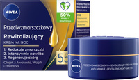 NIVEA 55+ Rewitalizujący krem przeciwzmarszczkowy na noc 50 ml