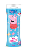 ŚWINKA PEPPA Żel pod prysznic i szampon 2w1 Wiśnia 300 ml