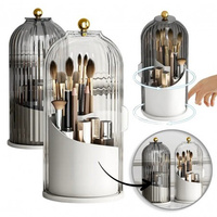 ECARLA Organizer na pędzle - obrotowy ryflowany Grafit CB61GRAF