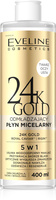 EVELINE 24K Gold Odmładzający Płyn micelarny 5w1 400 ml