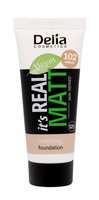 DELIA It`s Real Matt Podkład matujący odżywczo-nawilżający 102 Natural 30 ml