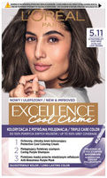 LOREAL Excellence Creme Farba do włosów 5.11 Ultrapopielaty jasny brąz