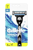 GILLETTE Mach3 Start Maszynka do golenia dla mężczyzn + 2 wkłady