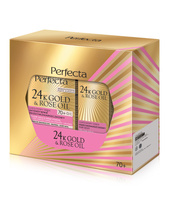 PERFECTA 24K Gold & Rose Oil Zestaw prezentowy (krem na dzień i noc 70+ & krem pod oczy)