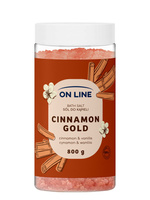 ON LINE Sól do kąpieli Cinnamon Gold 800 g