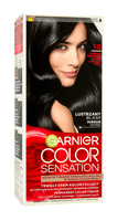 Garnier Color Sensation Krem koloryzujący 1.0 Onyx Black- Głęboka onyksowa czerń 1op.